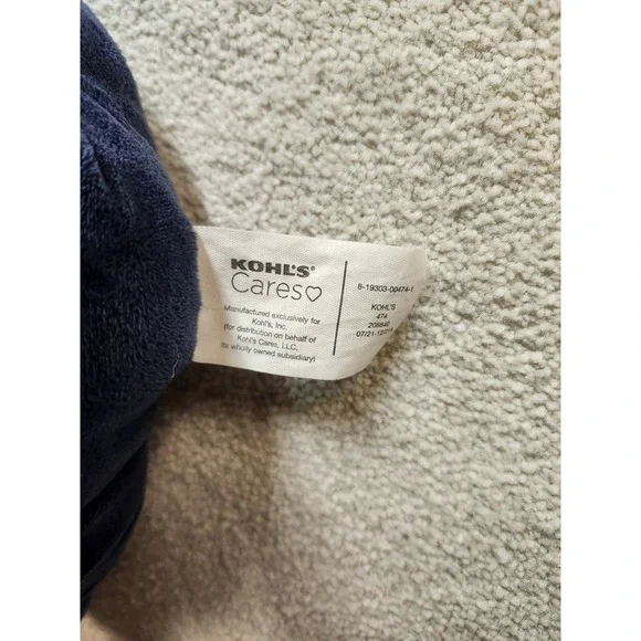 Kohls Cares World of Eric Carle 12" Blue Gorilla Stuffed Plush Embroidered Eyes - Picture 3 of 5